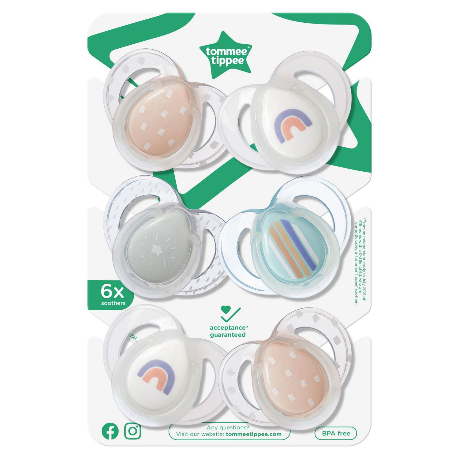 Walmart tommee hot sale tippee pacifier