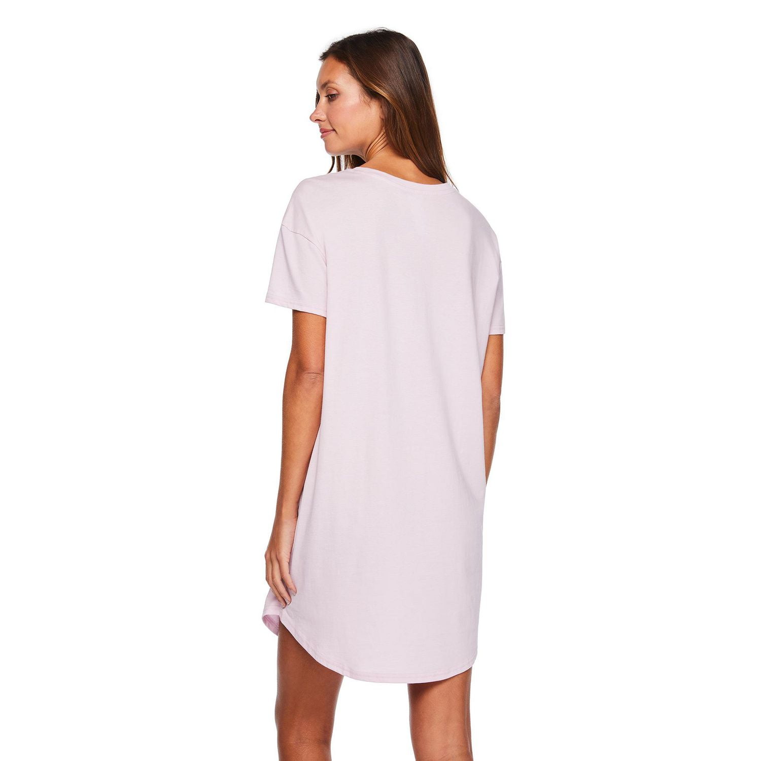 Chemise de nuit à encolure ras du cou George pour femmes