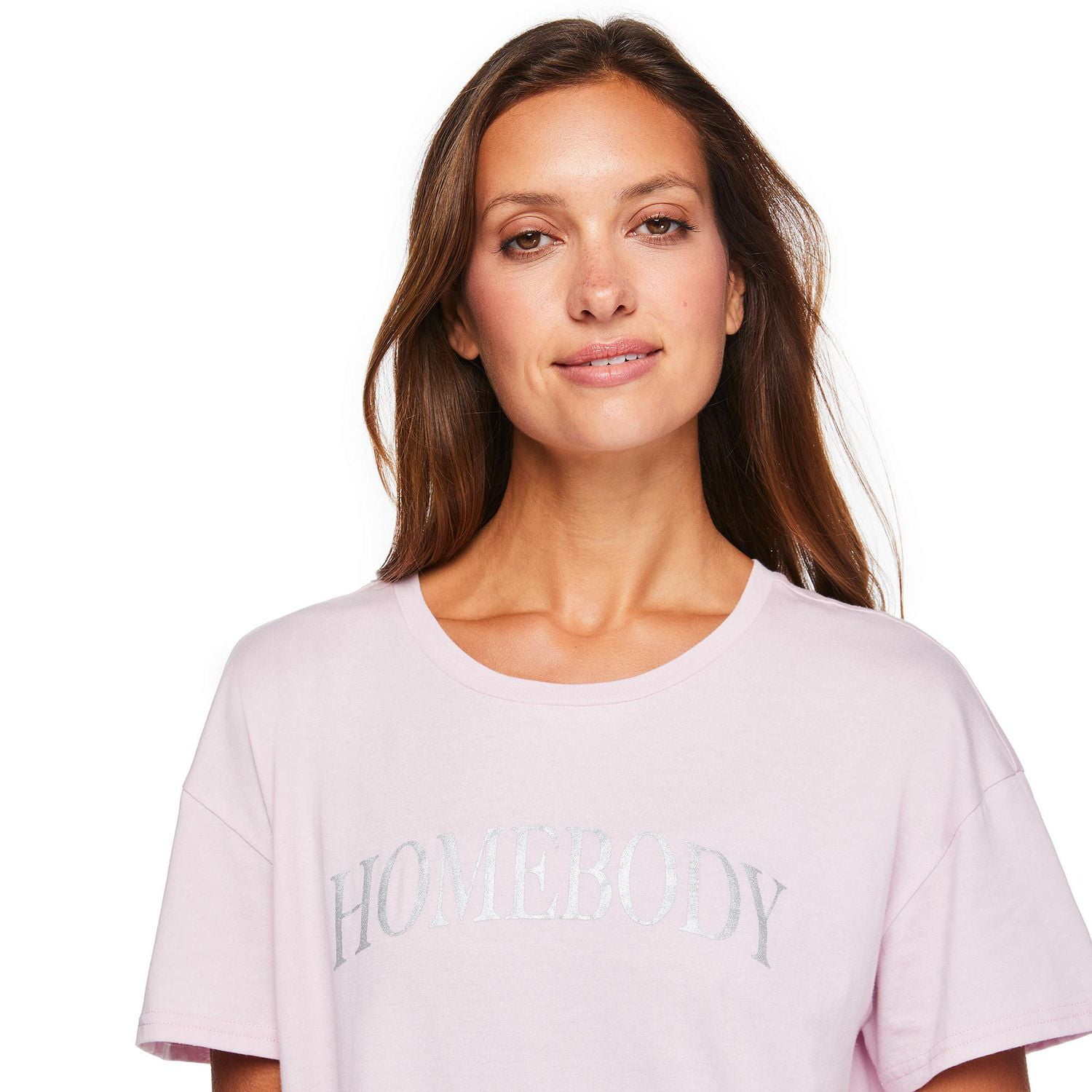 Chemise de nuit à encolure ras du cou George pour femmes