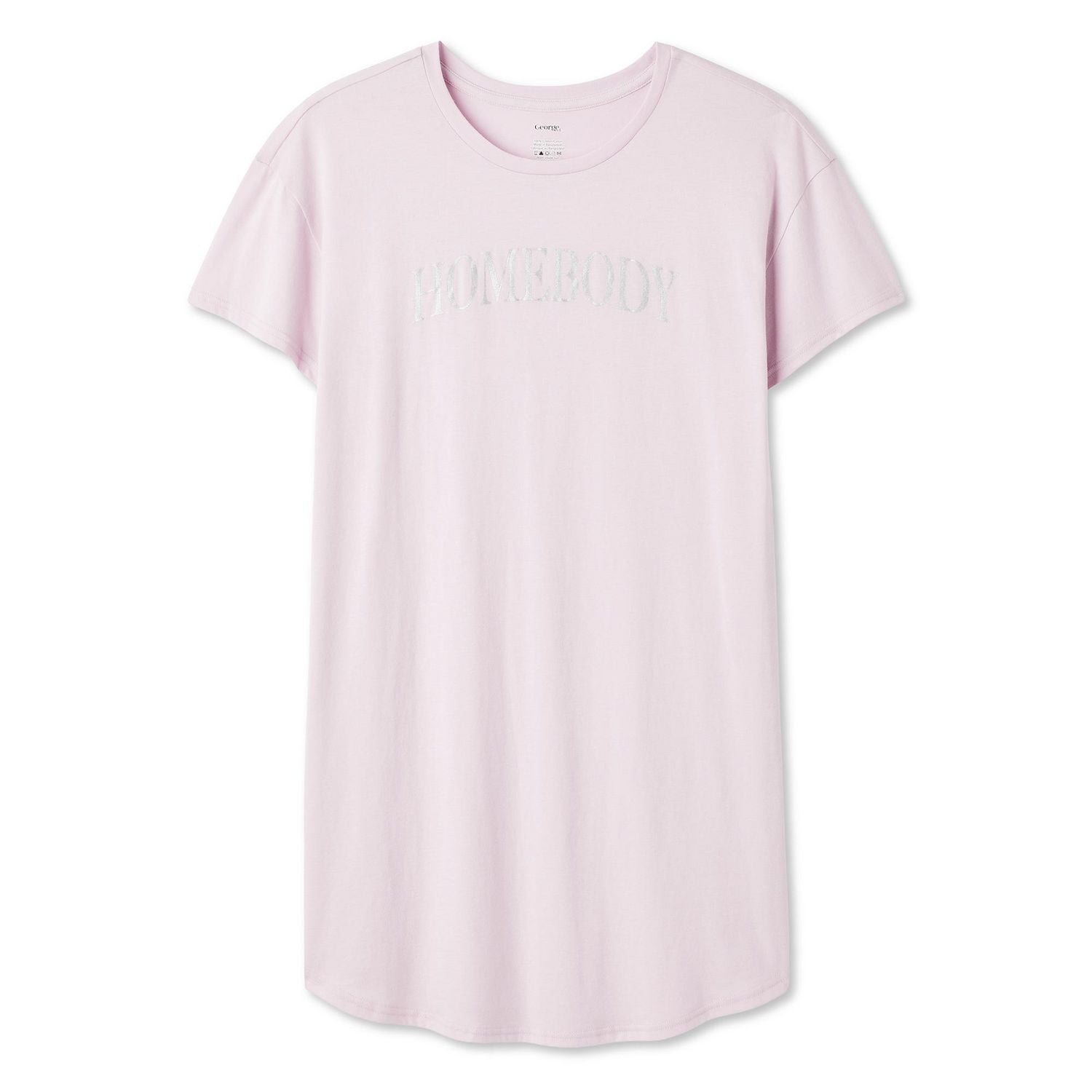 Chemise de nuit à encolure ras du cou George pour femmes