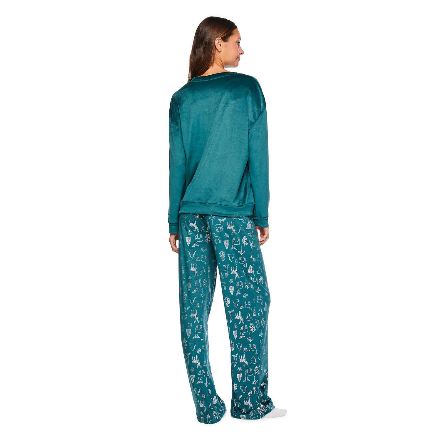 George Women's Velour Pajama 2-Piece Set