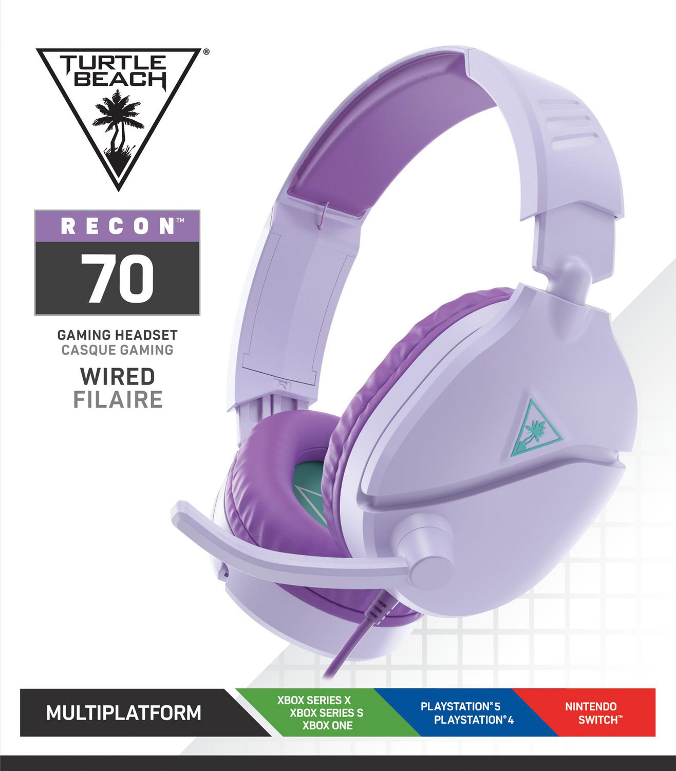 Turtle Beach Recon 70P Casque Gaming - PS4, PS5, Xbox One