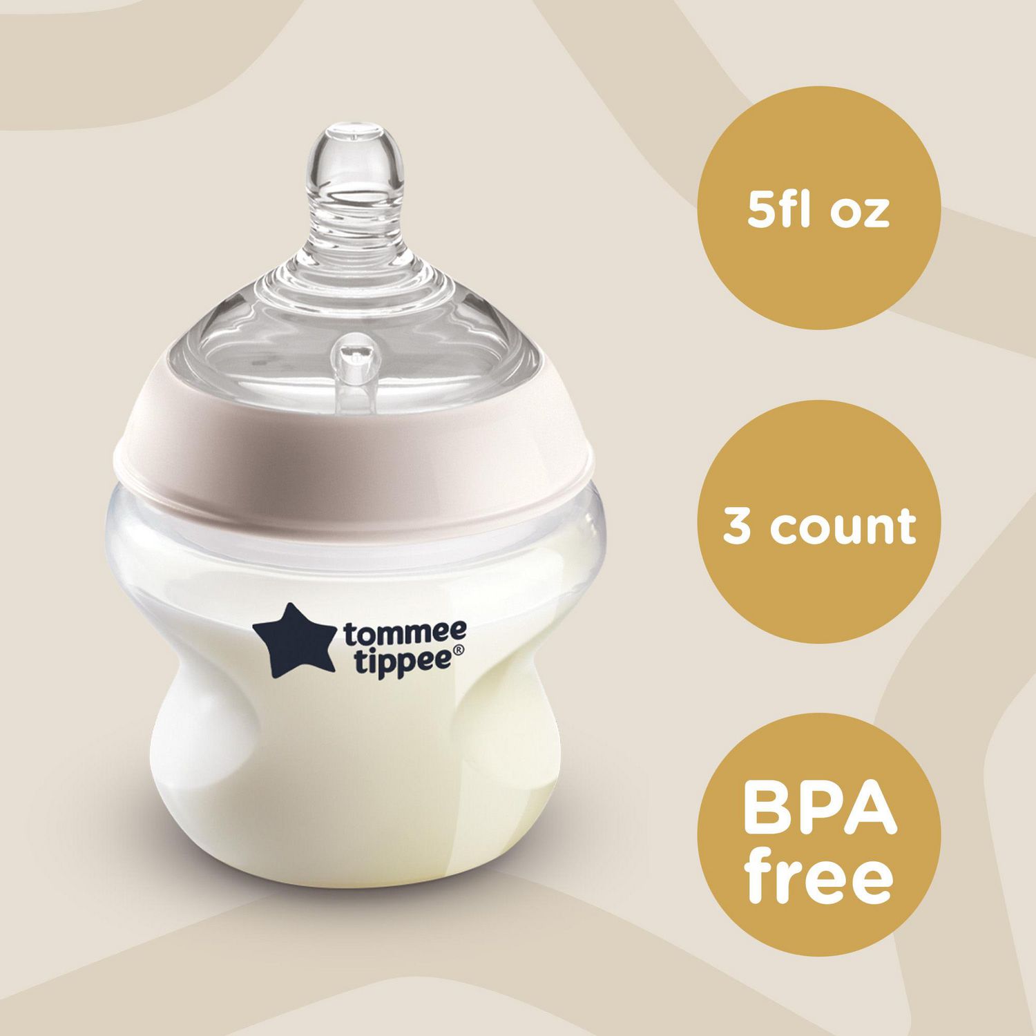 Tommee Tippee Closer to Nature Baby Bottles, Breast-Like Nipples