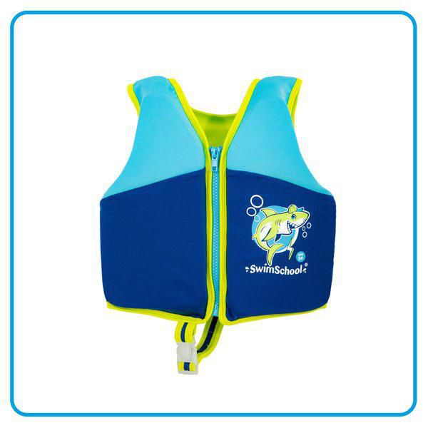 M MAJOR Q 2 Pcs Pack Kids Swimwear and Swimming Vest Trainer Life Jacket Combo with Adjustable Safety Buckle and Back Zipper 