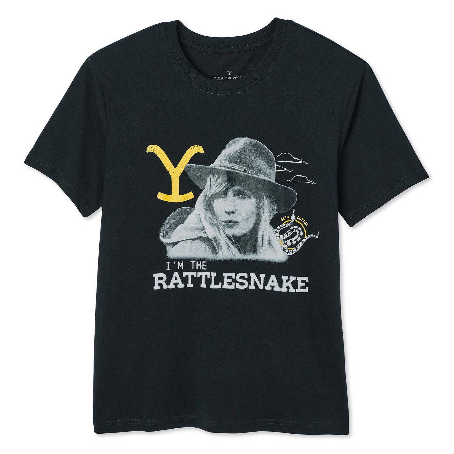 T-shirt coupe garçonne Yellowstone pour femmes Tailles TP–TG