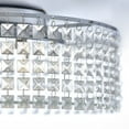 thumbnail image 2 of BAZZ 11 Inch Chrome and Glass Flush Mount Ceiling Light, 2 of 6