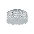 thumbnail image 3 of BAZZ 11 Inch Chrome and Glass Flush Mount Ceiling Light, 3 of 6