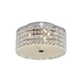 thumbnail image 1 of BAZZ 11 Inch Chrome and Glass Flush Mount Ceiling Light, 1 of 6
