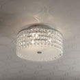 thumbnail image 4 of BAZZ 11 Inch Chrome and Glass Flush Mount Ceiling Light, 4 of 6