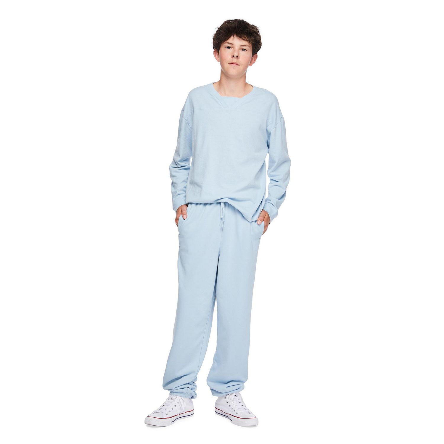 Jackson Boys' Washed Long Sleeve Yoke Seamed Tee