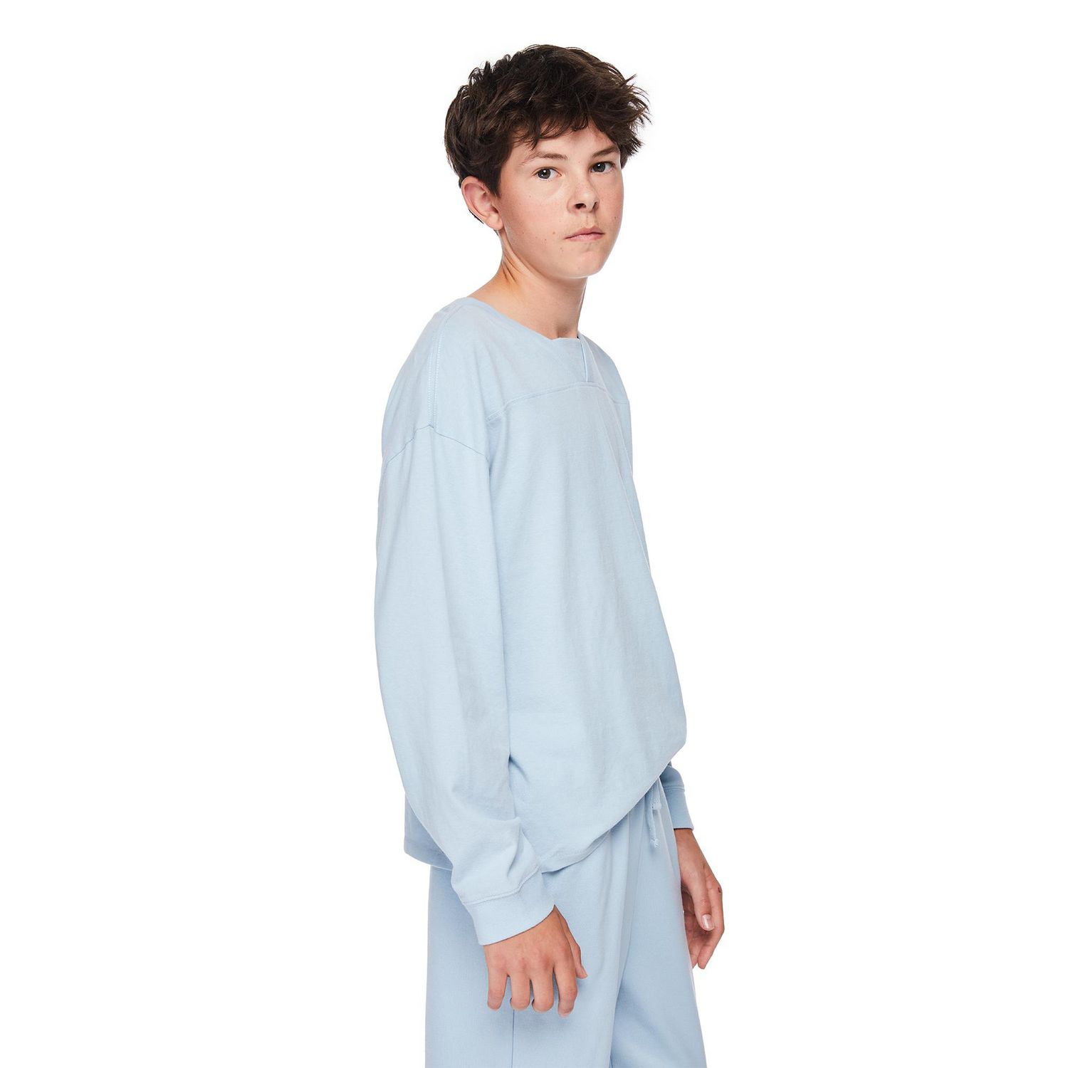 Jackson Boys' Washed Long Sleeve Yoke Seamed Tee