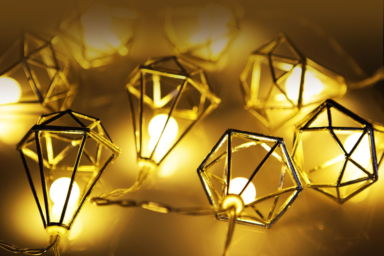 Sharper Image Gold Geometric String Lights Walmart Canada