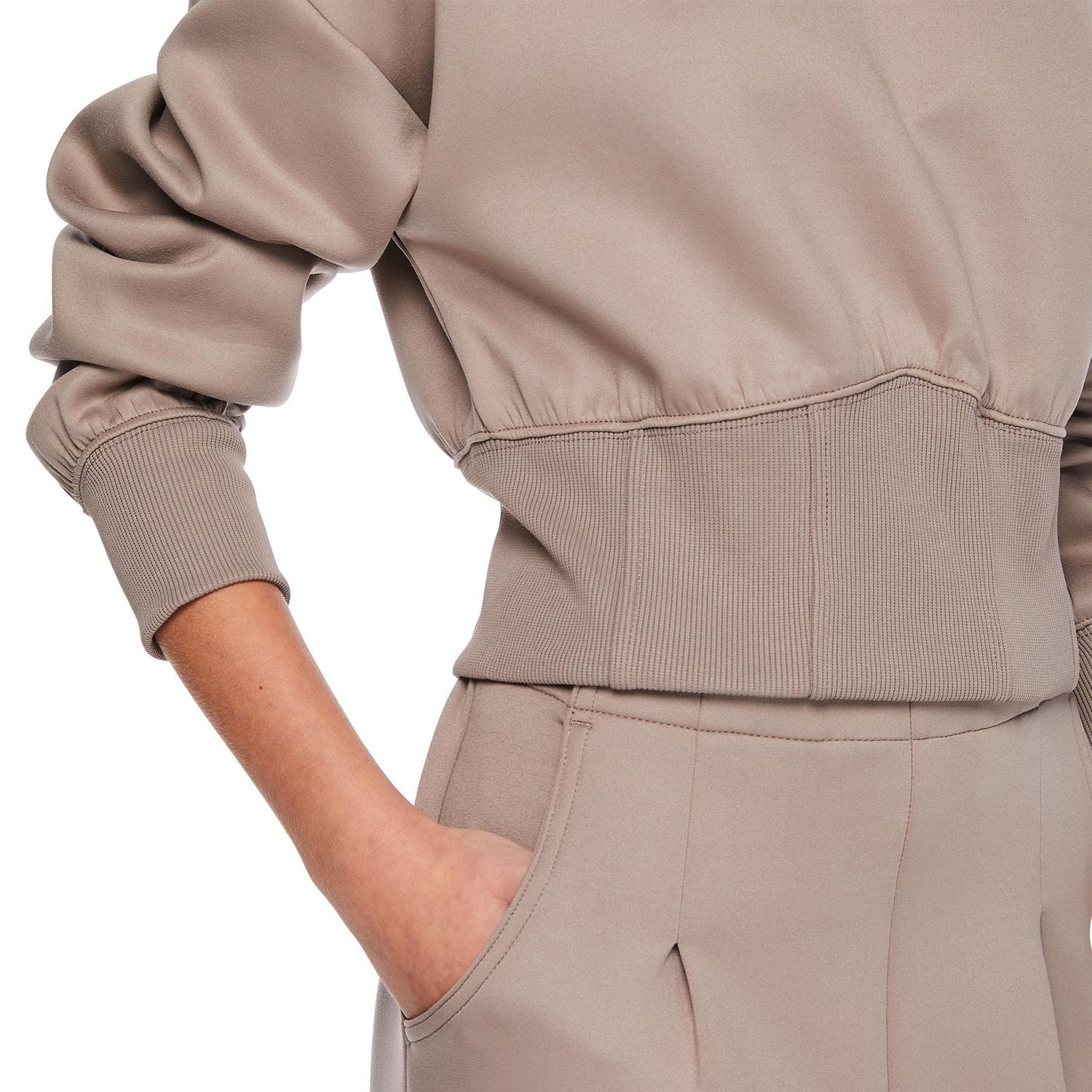 My Sister's Closet Girls' Long Sleeve Cropped Corset Hoodie