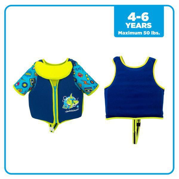 Aqua Leisure Kids' Deluxe Swim Trainer Vest with Collar at