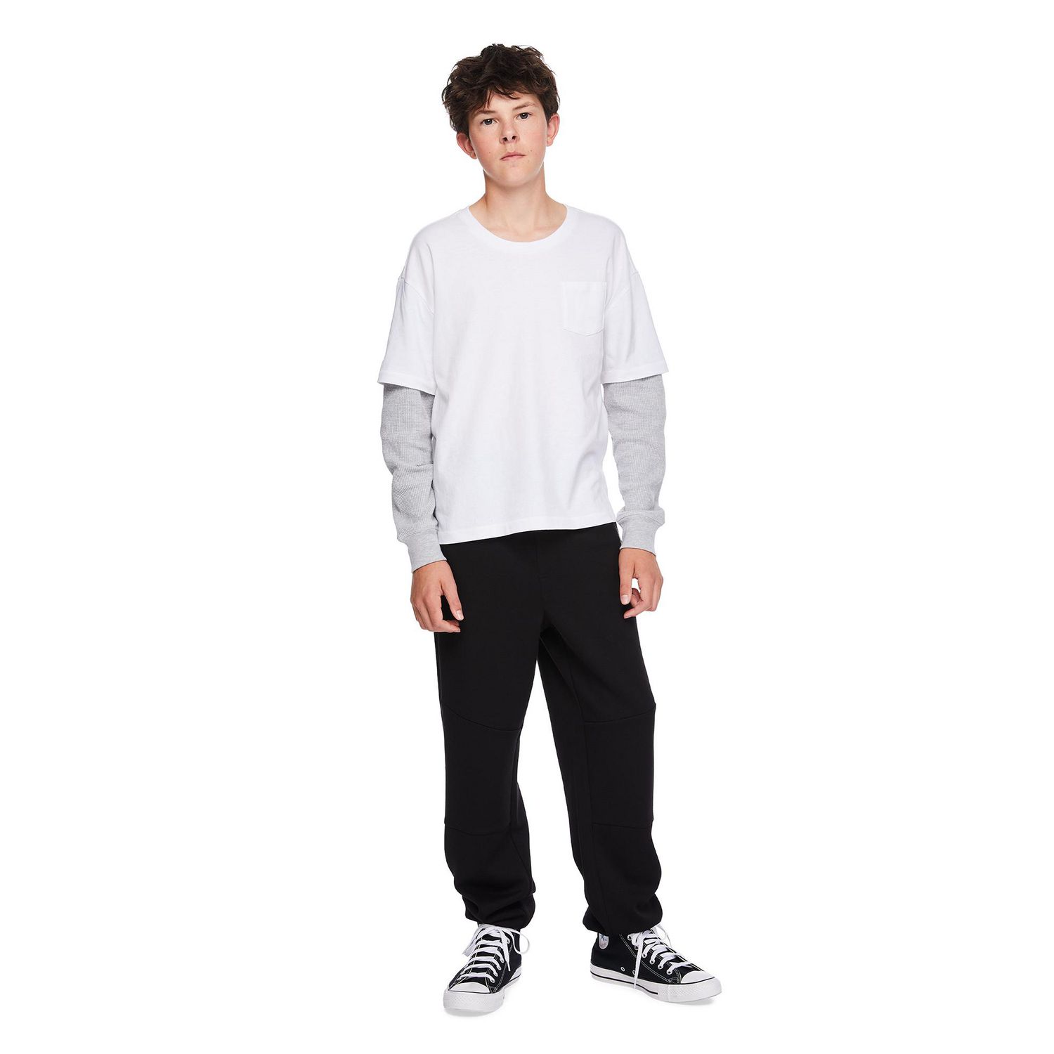 Jackson Boys' Washed Long Sleeve Fooler Tee