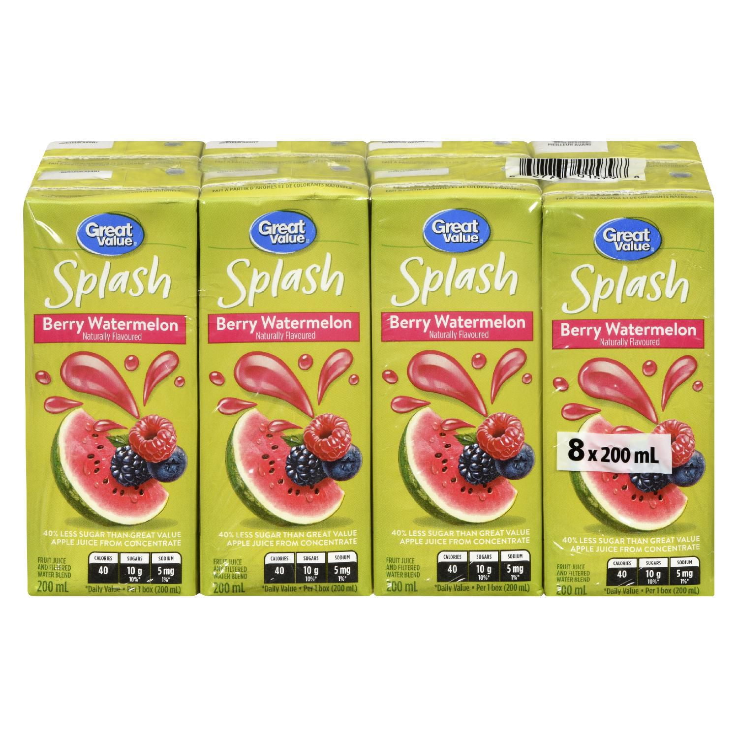 Berry Watermelon Great Value Splash Walmart Canada