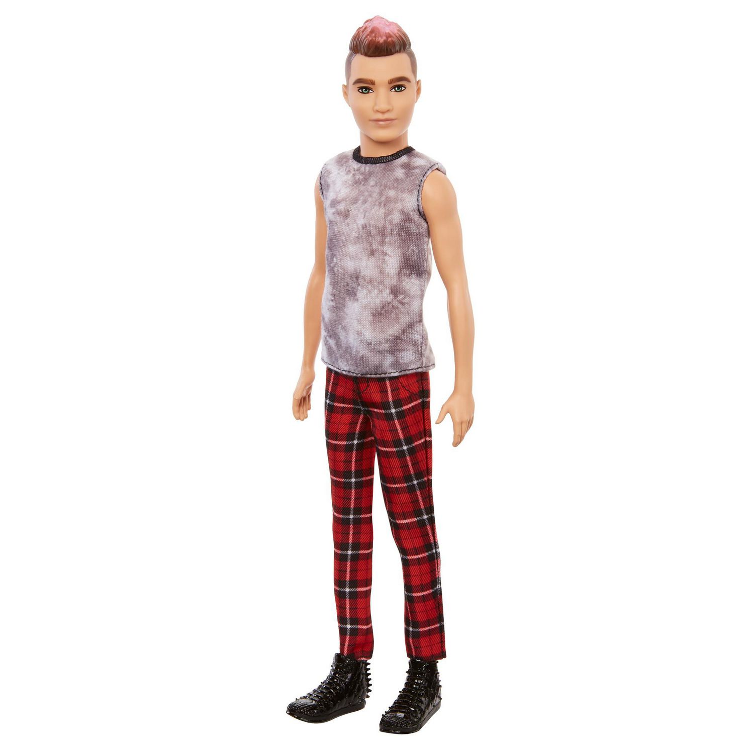 Barbie Ken Fashionistas Doll with Sculpted Brunette Ombre-tipped