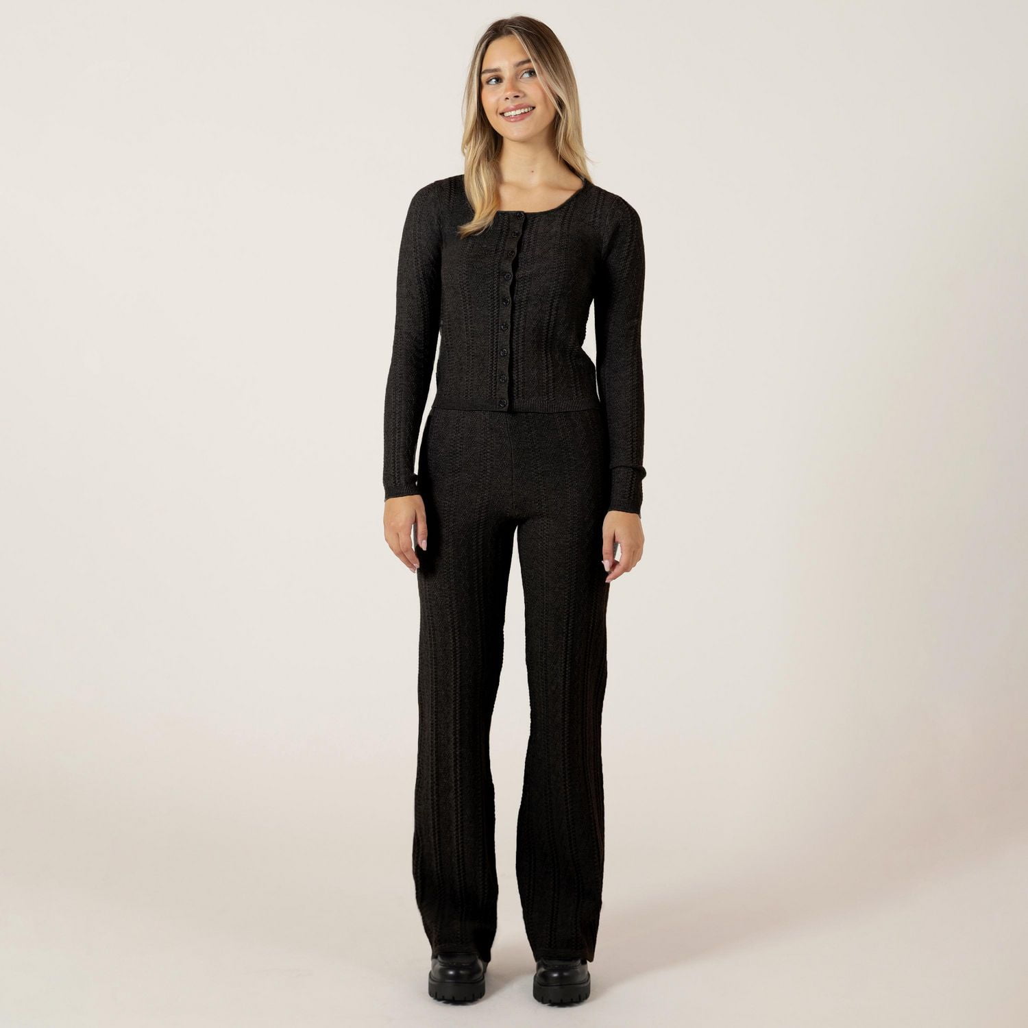 Bloom Girl Cardigan ajusté à manches longues