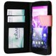 Étui portefeuille Exian en cuir pour LG Nexus 5 - rose et noir – image 2 sur 4