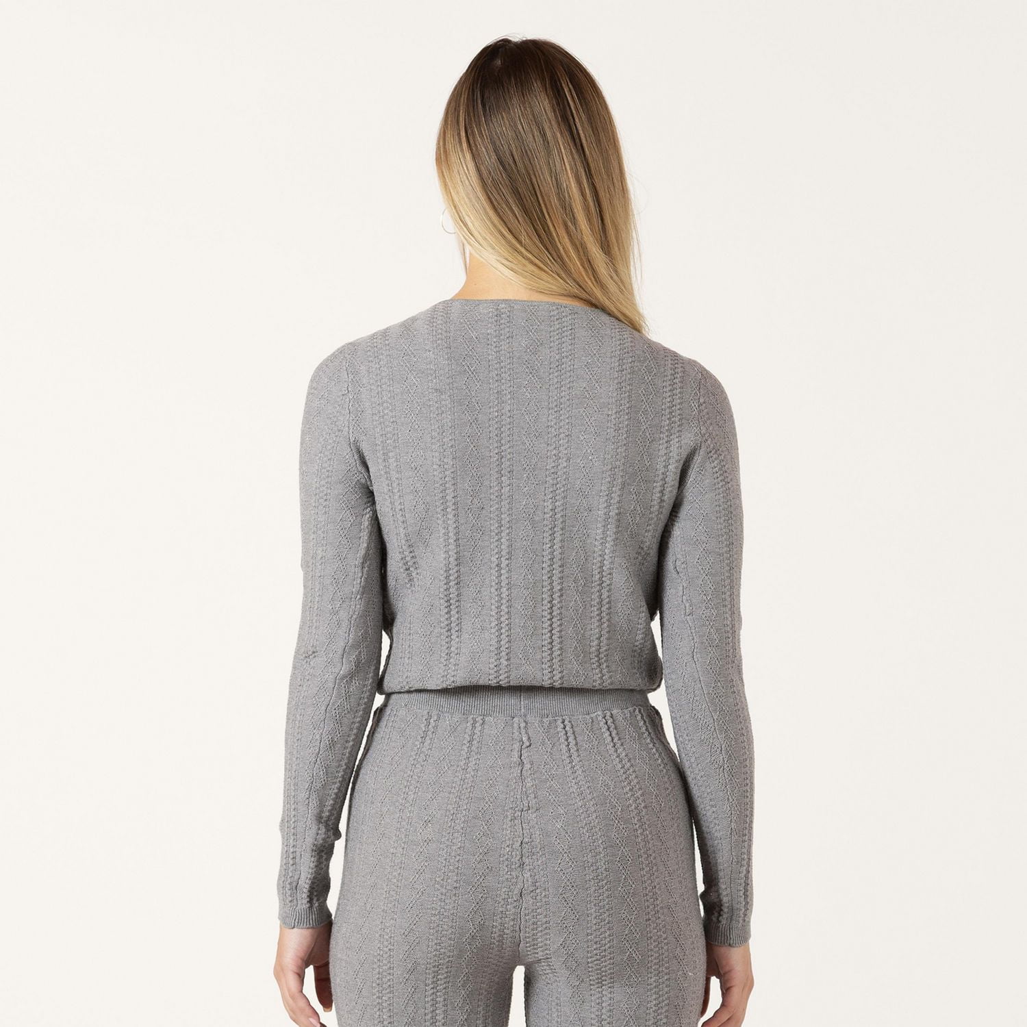 Bloom Girl Cardigan ajusté à manches longues