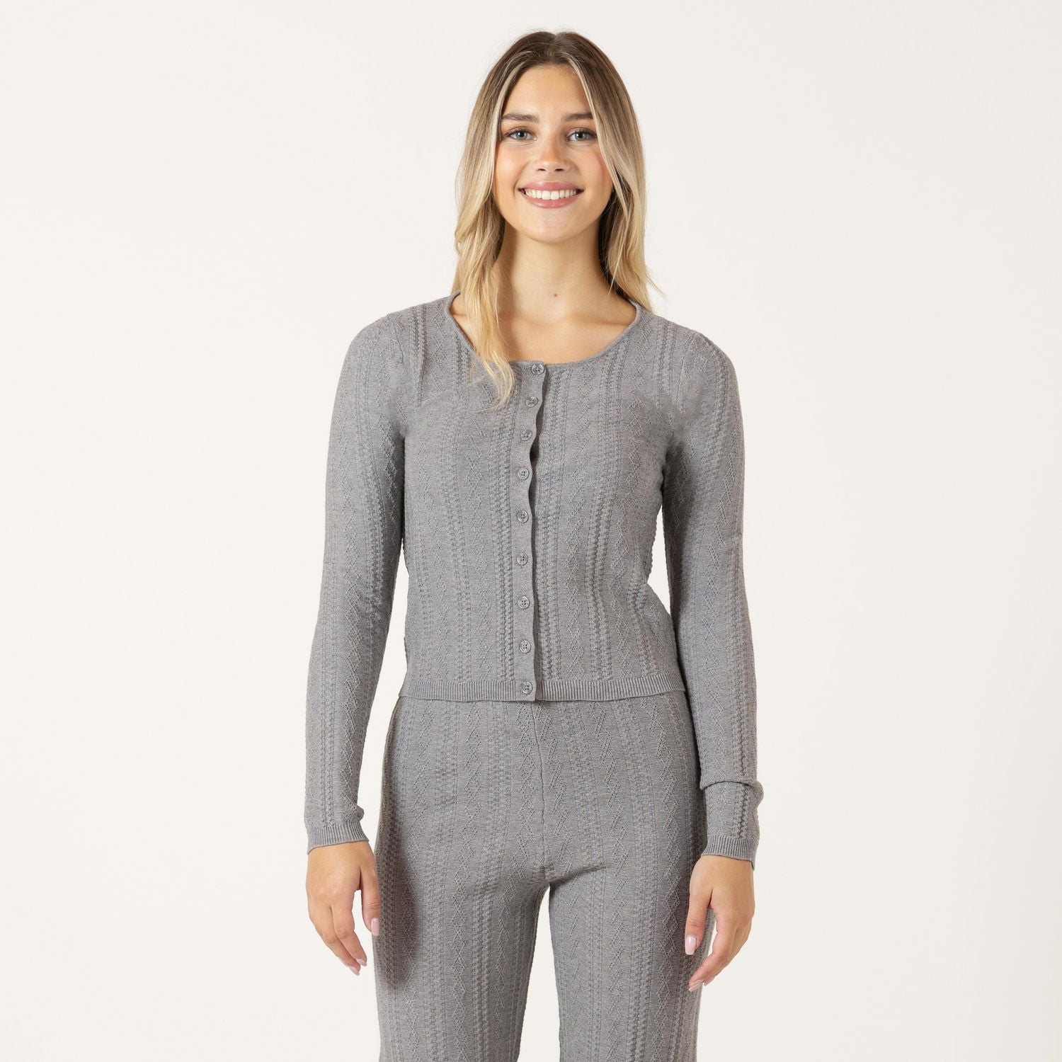 Bloom Girl Cardigan ajusté à manches longues