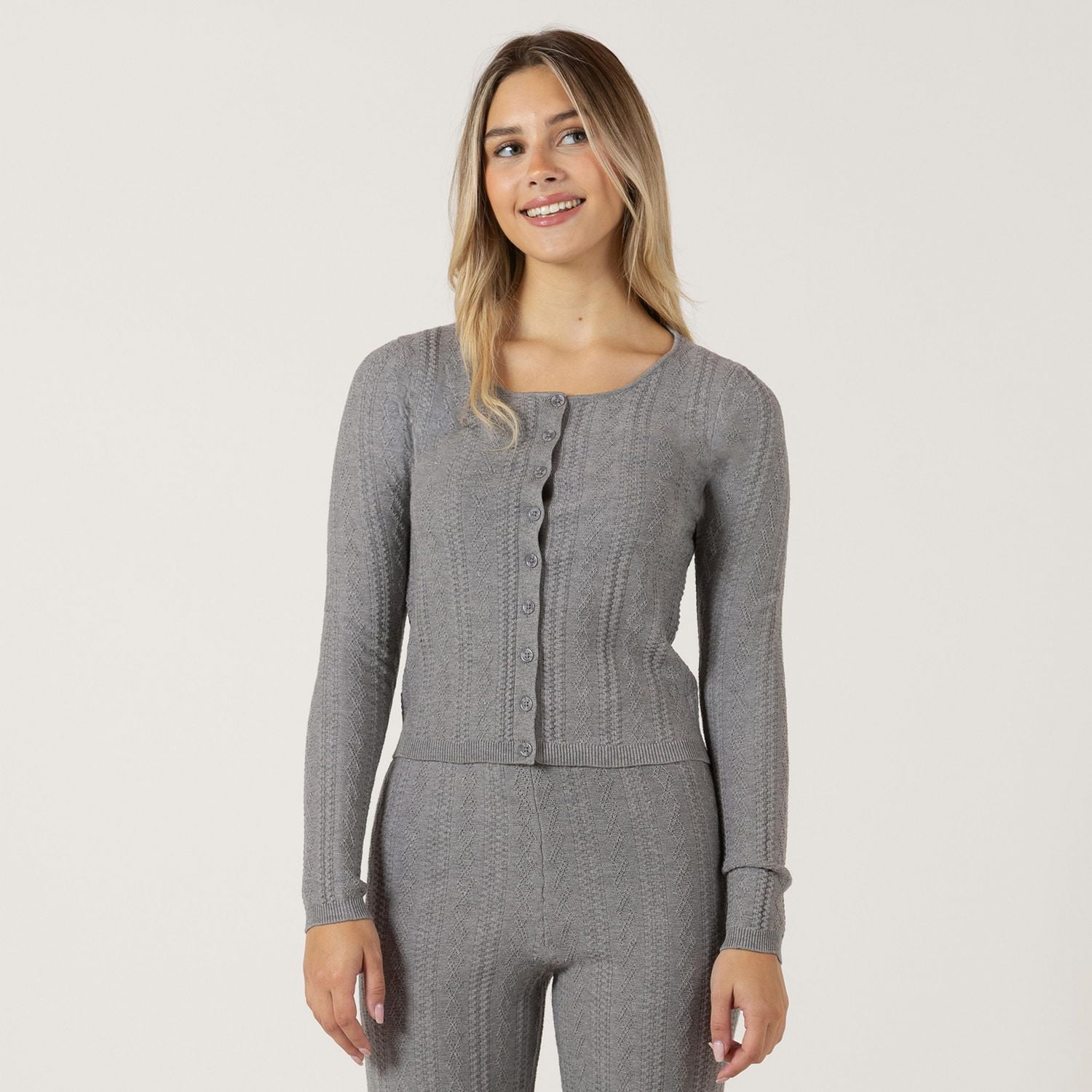 Bloom Girl Cardigan ajusté à manches longues