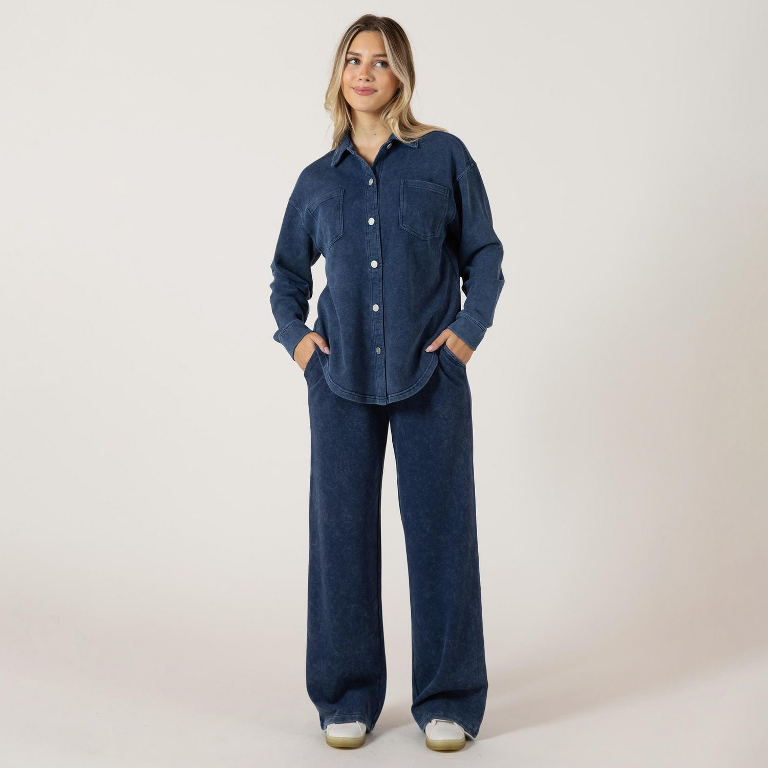 Bloom Girl Loose fit button up shirt