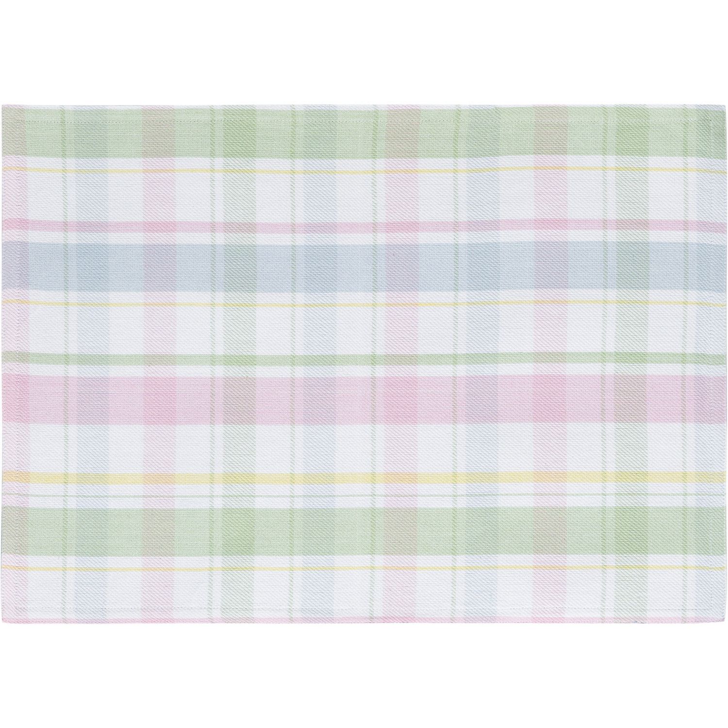 Easter pastel plaid fabric placemat Walmart Canada