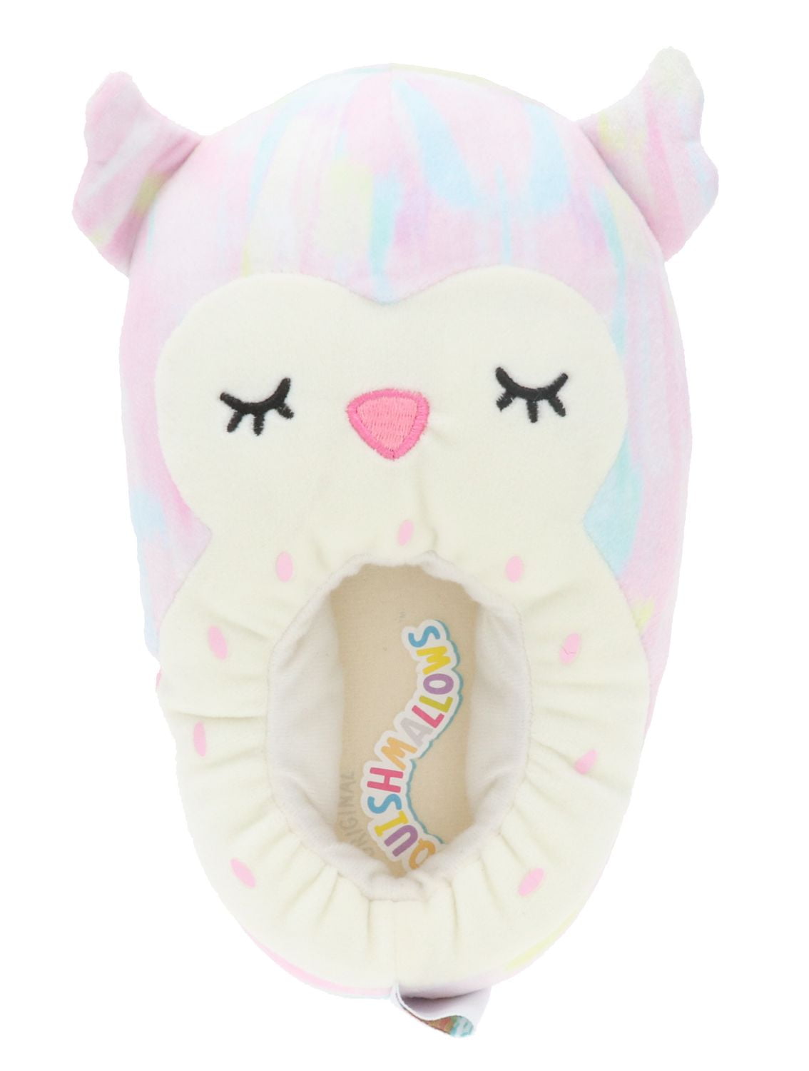 Girls Owl Squishmallows plush slippers. Walmart