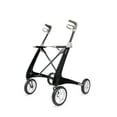 thumbnail image 1 of Medline Carbon Fiber Rollator with 16.5" W x 24" H Regular Seat, Black, 1 of 5
