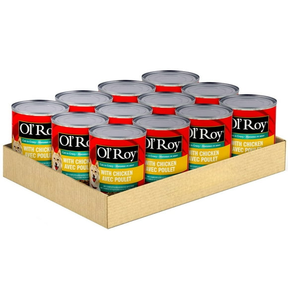 Ol' Roy Ol'Roy Chicken Cuts in Gravy Dog Food, Value Pack, 12 Cans x 374 g