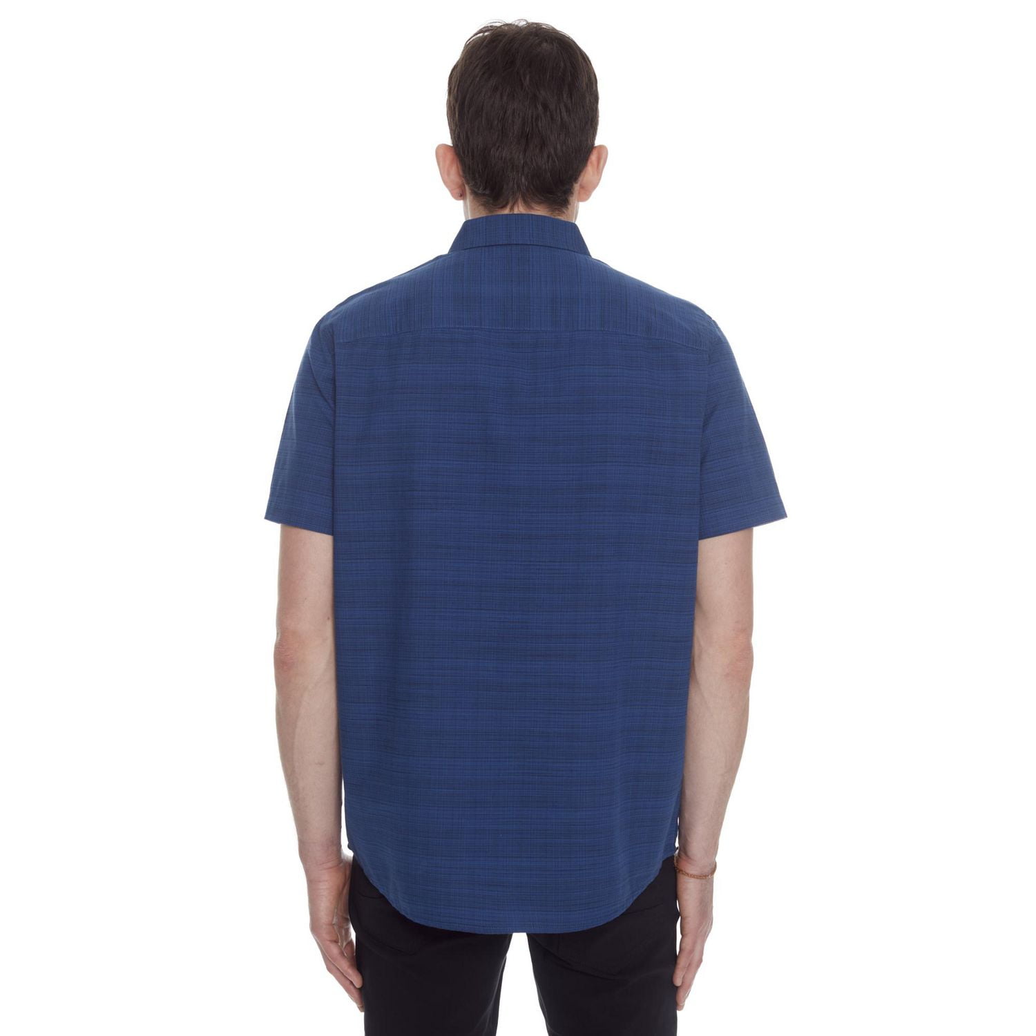 Chemise  manches courtes avec poche pour homme Dark Black