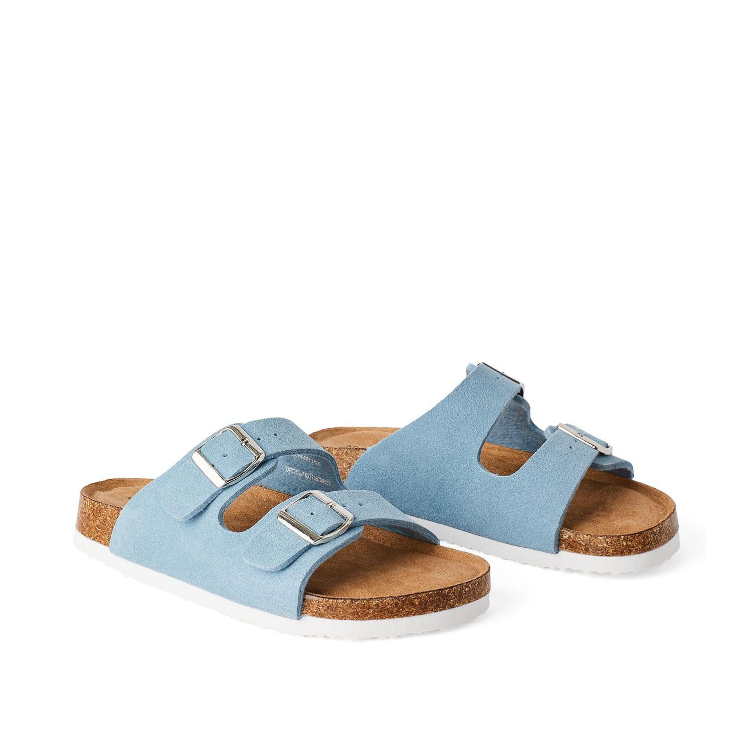 Time and Tru Women's Double Buckle Sandals