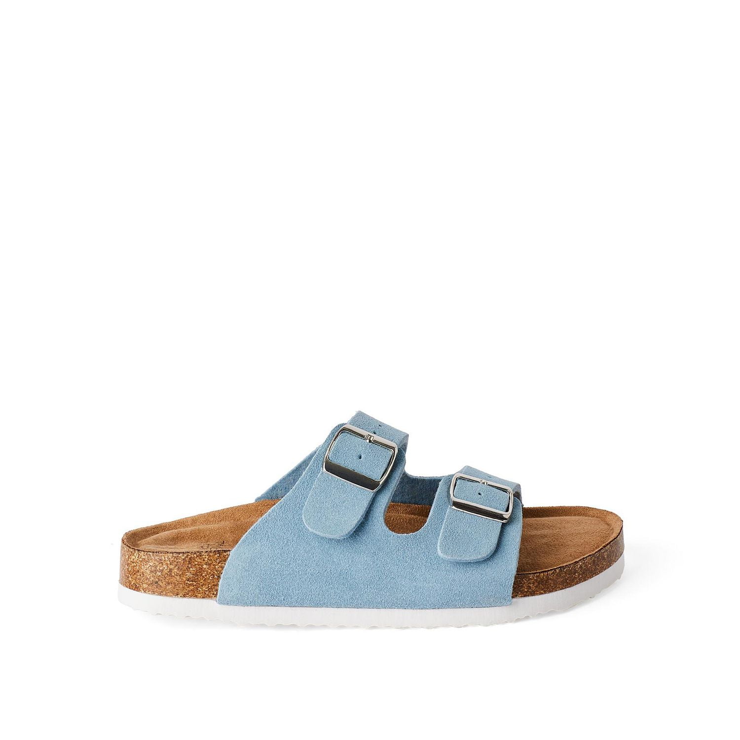 Time and Tru Women's Double Buckle Sandals