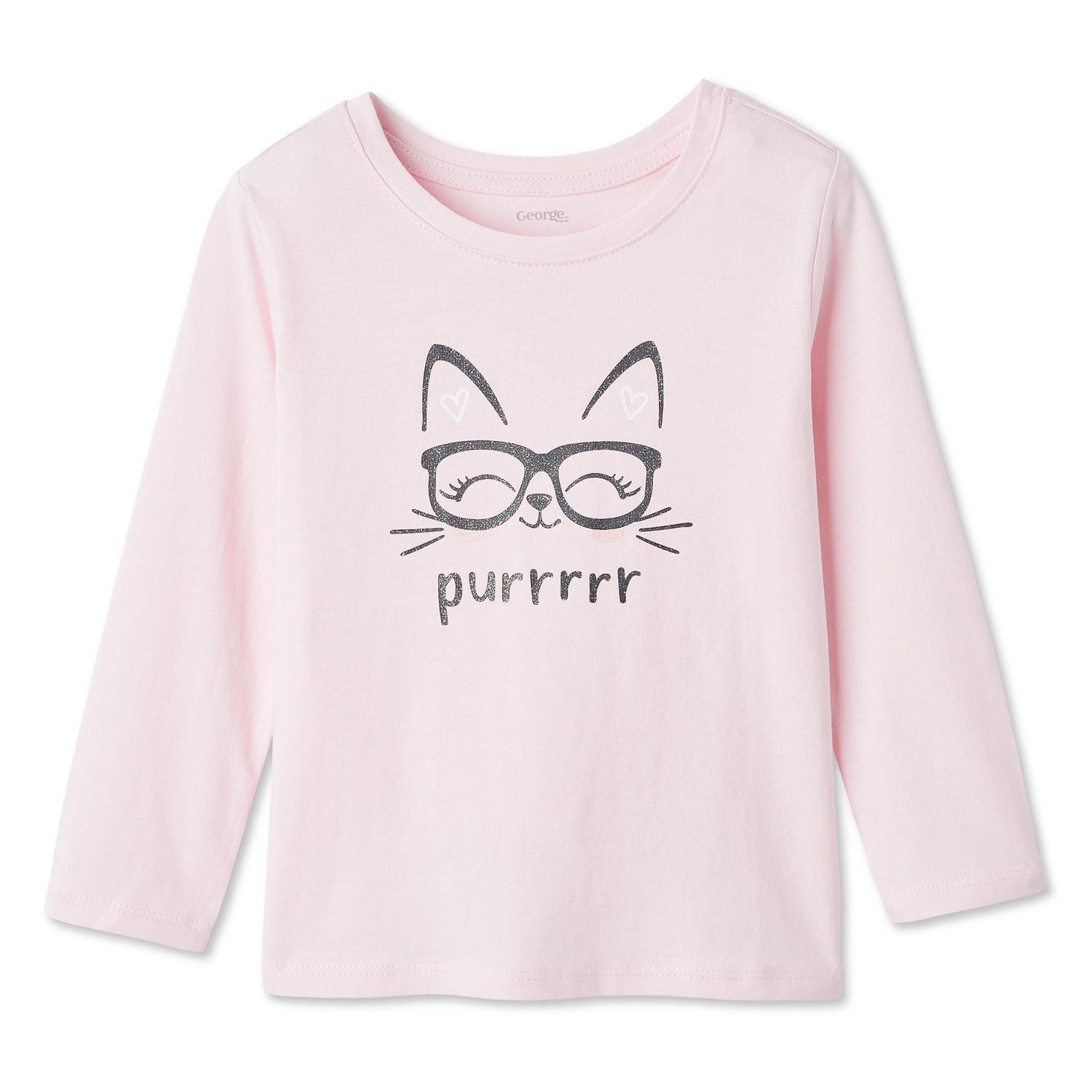 T-shirt à manches longues avec imprimé graphique George pour petites filles