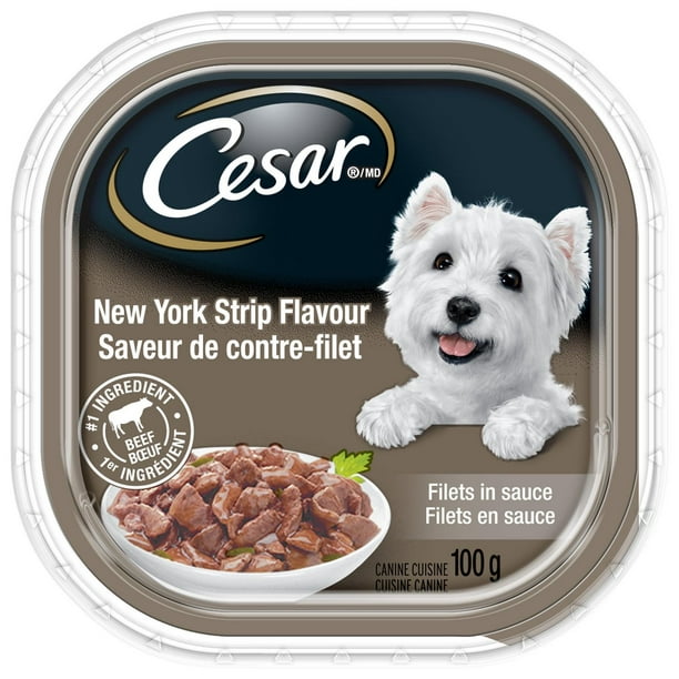 Nourriture humide pour chiens CESAR filets en sauce saveur de contre-filet 86" x  86"