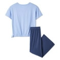 thumbnail image 2 of Ensemble 2 pièces avec pantalon à jambe large George pour filles, 2 of 2