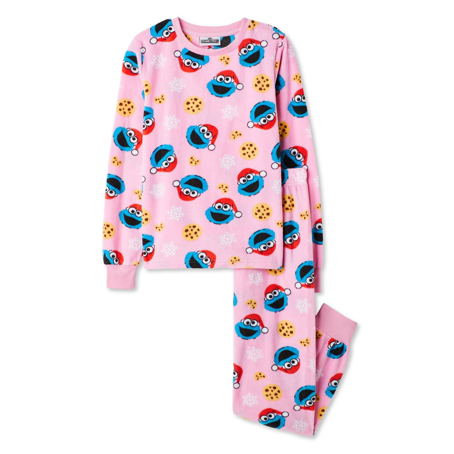 Sesame Street Family Holiday Cookie Monster Pajamas
