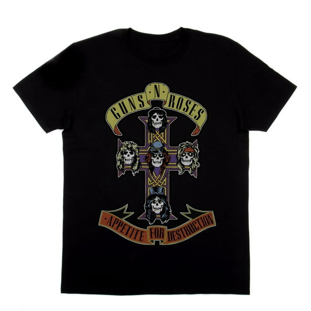 Guns N' Roses T-shirt homme. Ce t-shirt à manches courtes et col rond est le haut parfait pour un look causal avec vos bas préférés et