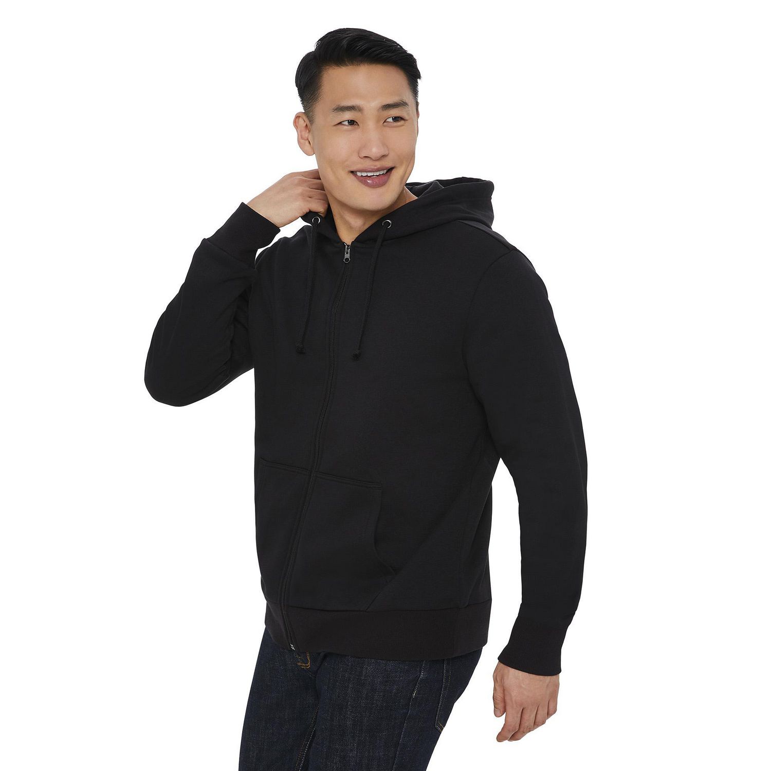 Walmart mens zip up on sale hoodies