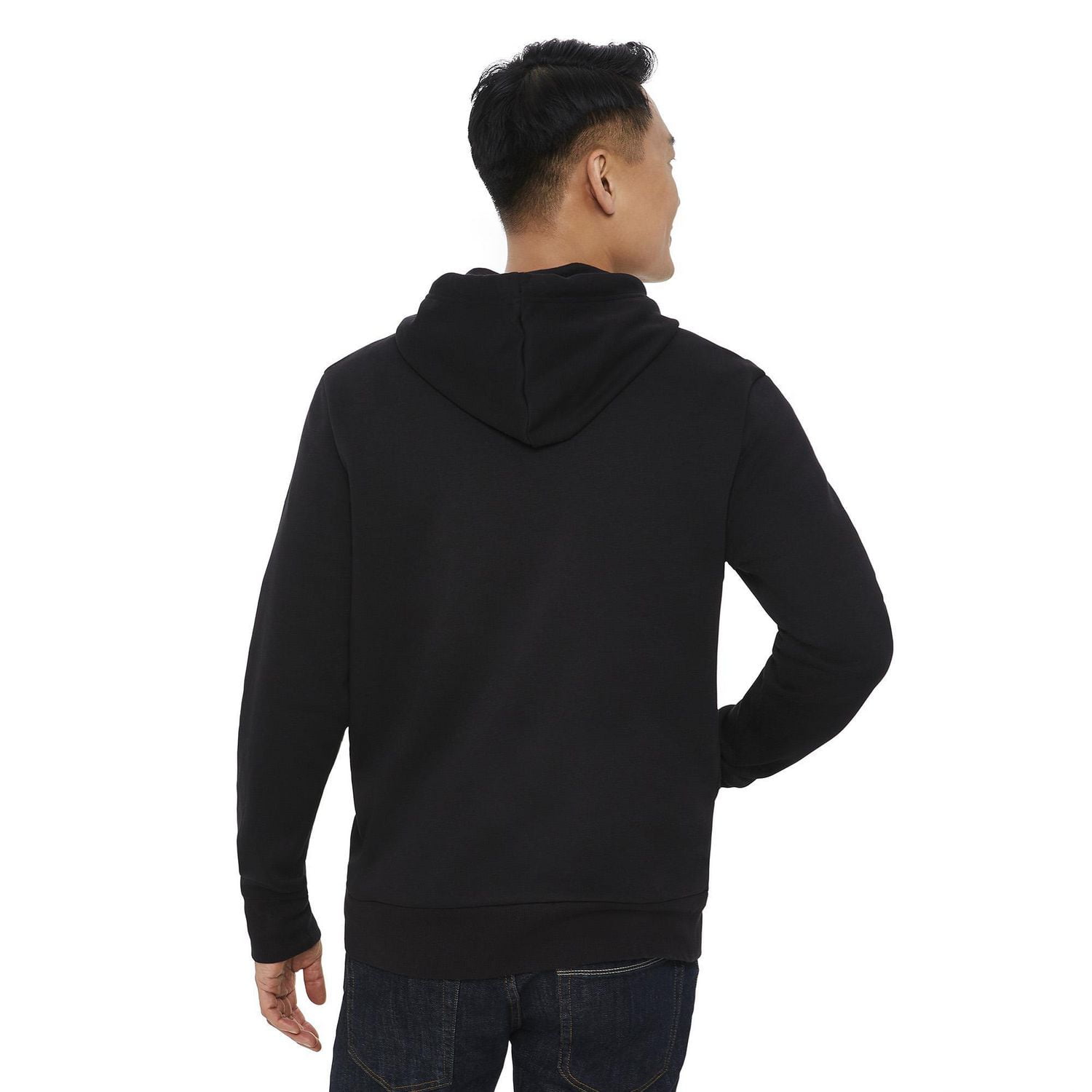 Plain black hot sale hoodie walmart