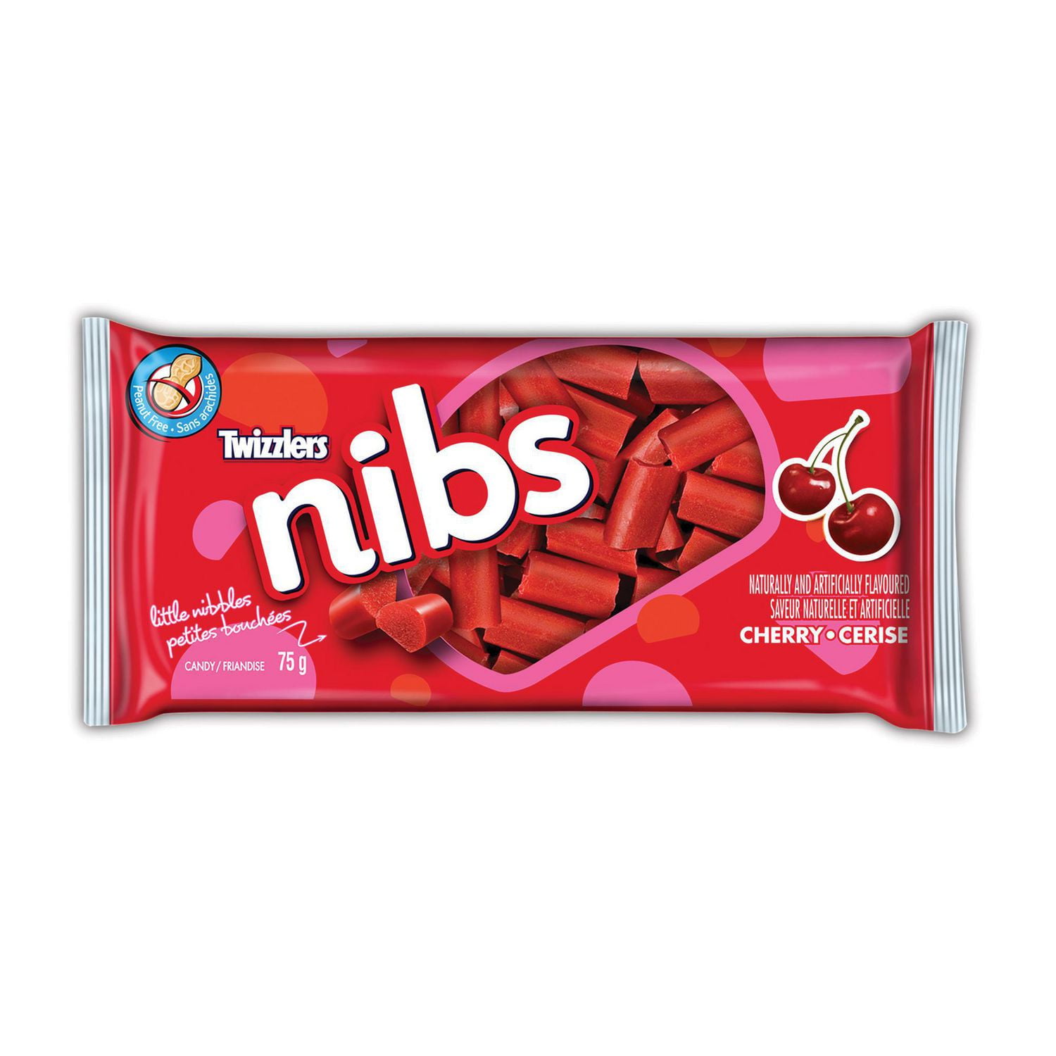 TWIZZLERS NIBS Cherry Candy, 75g
