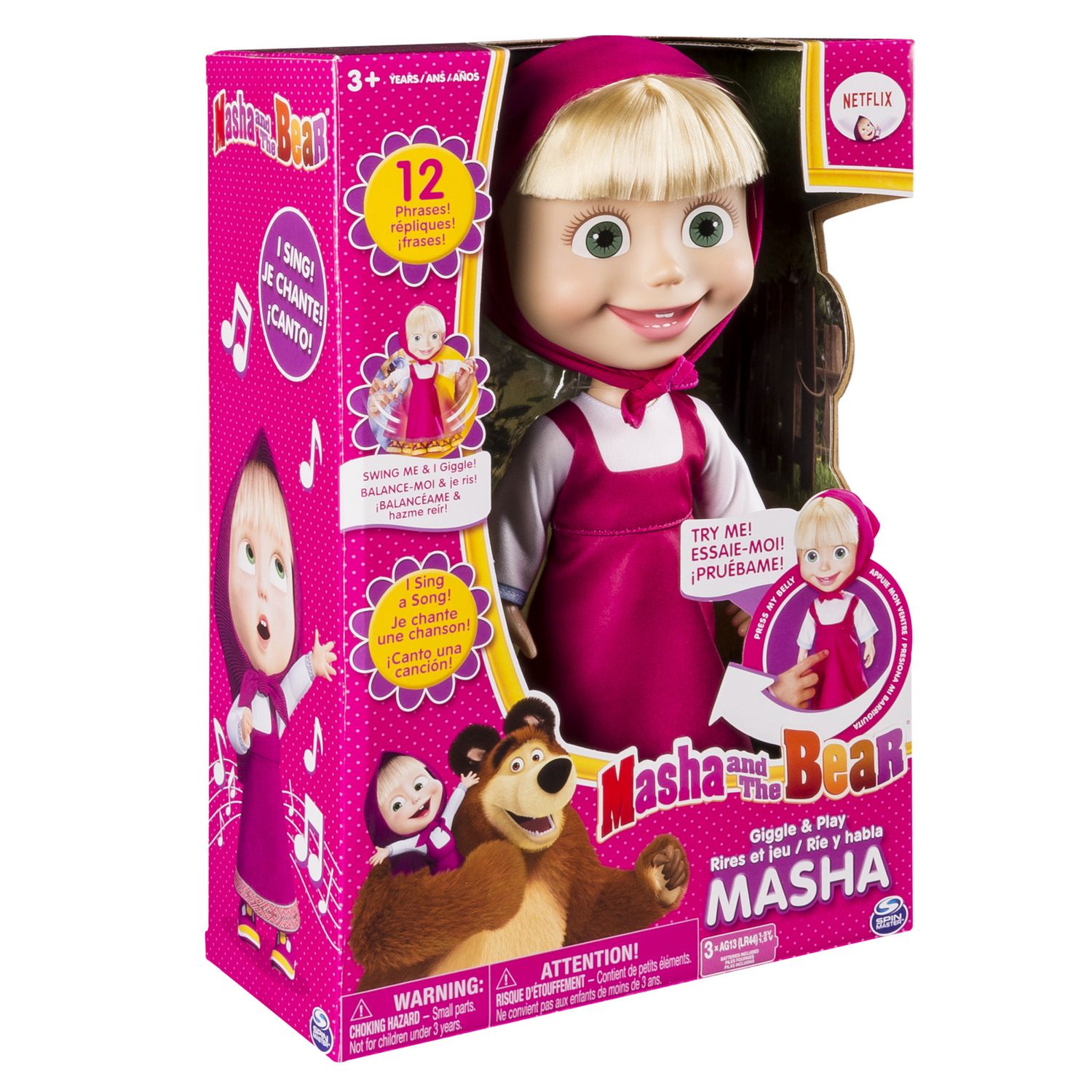 Masha et les jouets de poupée d'ours et de merlu Algeria