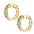 thumbnail image 1 of Crystal earring studs 14kt gold plated, 1 of 1
