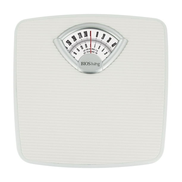 Mainstays Analog Bathroom Scale, Dial Body Scale, Black 