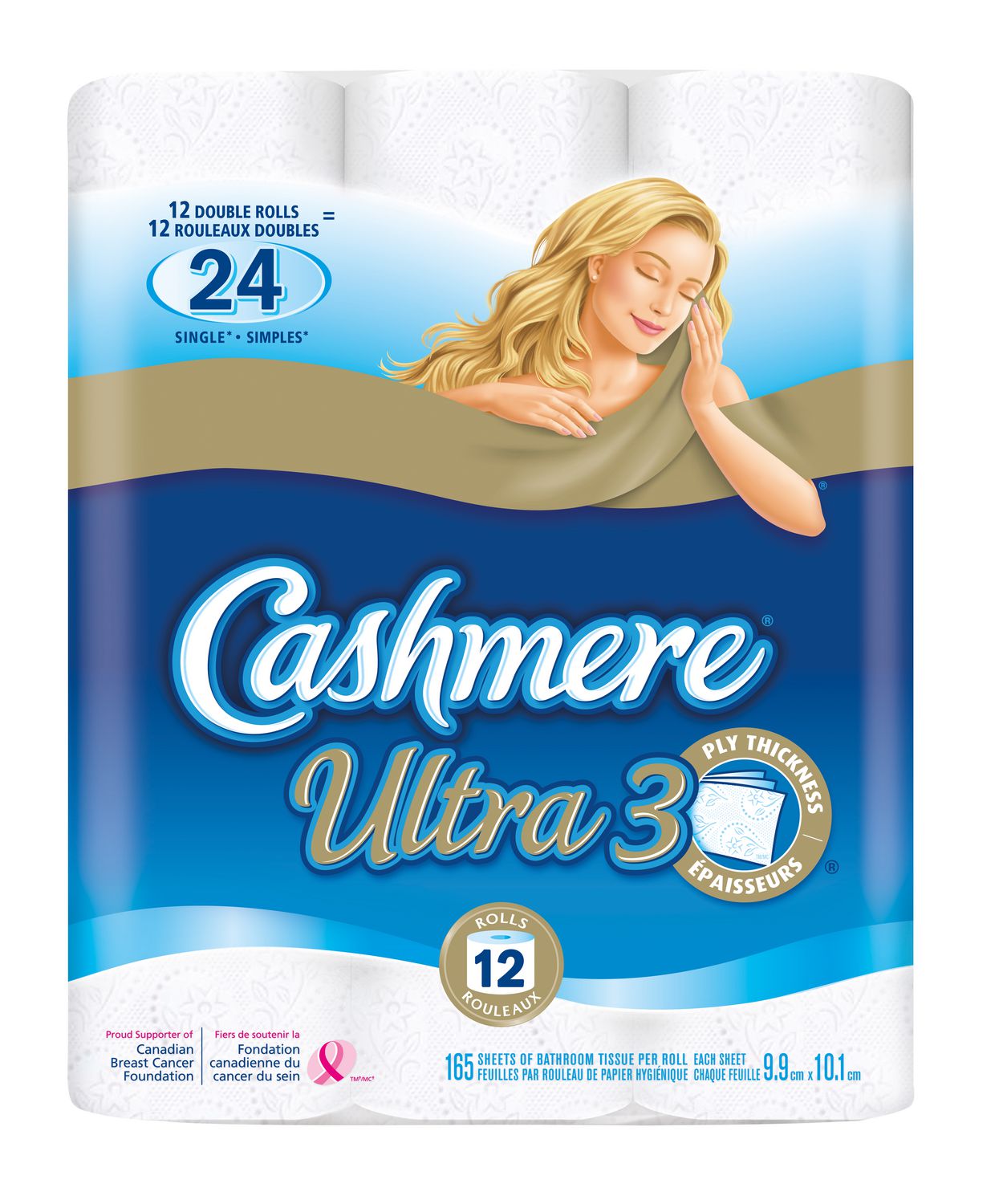 Cashmere Ultra Double Roll 3 Ply Bathroom Tissue Paper Walmart Canada