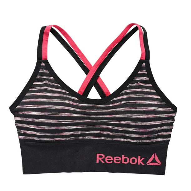 Reebok Girls Seamless Bras T-Back Bralettes, 2-Pack