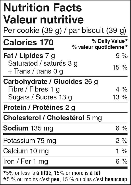 Biscuits à l'avoine et aux pépites de chocolat Mon marché fraîcheur 390g