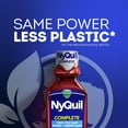 thumbnail image 3 of Vicks NyQuil COMPLETE Cold and Flu Symptom, and Congestion Relief, Liquid Berry Flavored Medicine, 9-Symptom Nighttime Relief for Headache, Fever, Sore Throat Pain, Minor Aches, Nasal Congestion, Sinu, 3 of 5