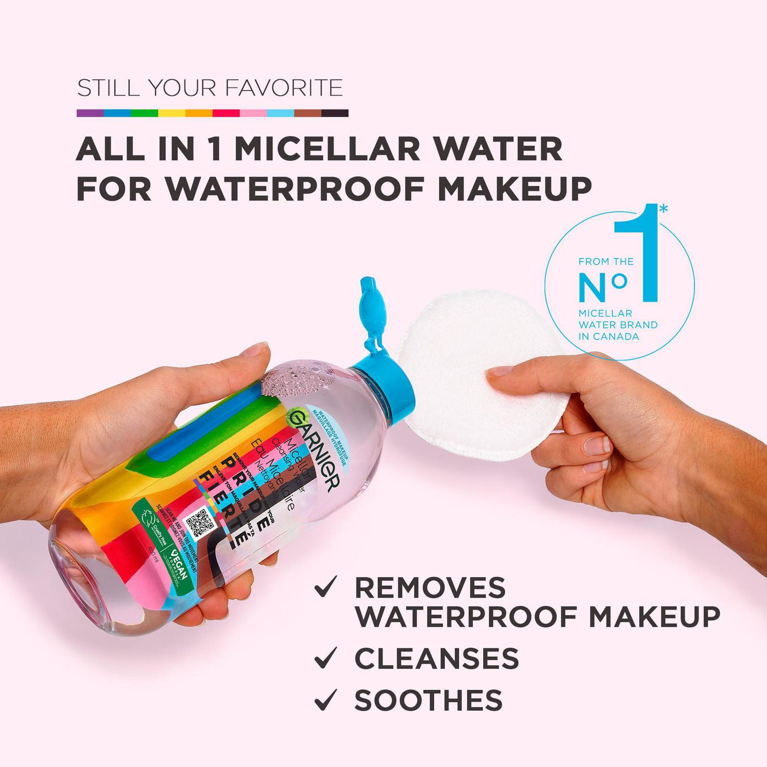 Garnier SkinActive Micellar Cleansing Water All-in-1 Waterproof, 400 mL,  400 ML 